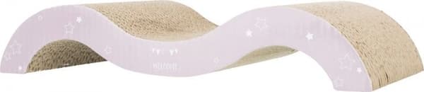 Trixie pahvinen raapimisalusta Junior wave, 38 × 7 × 18 cm, lila/minttu