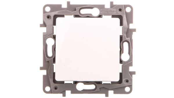 Legrand Enkeltknap Niloe belyst 6A hvid (764522)