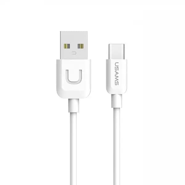 USAMS KABEL U-TURN USB-C 2A 1M HVID