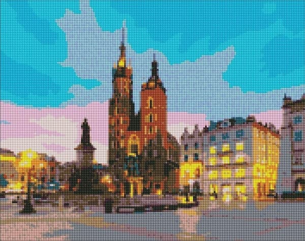 Diamantmosaik - Krakow aften 40x50cm