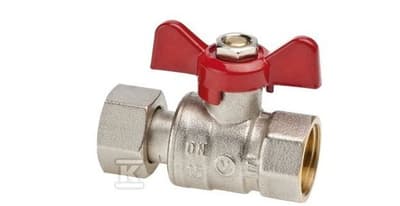 Kuglehane med omløber 3/4\"X3/4\", PN25, sommerfugl