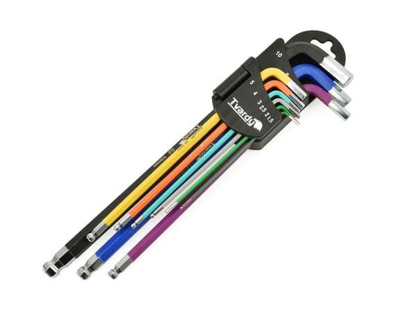 Kuusiokoloavaimet pitkät väri 1,5-10mm 9kpl. S2 (24)