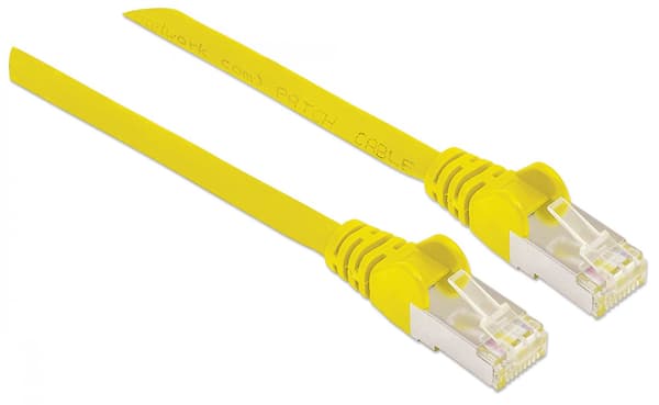 Intellinet Network Solutions RJ-45/RJ-45, Cat.6a, CU, S/FTP, LSOH, 0,5m, gul (350464)