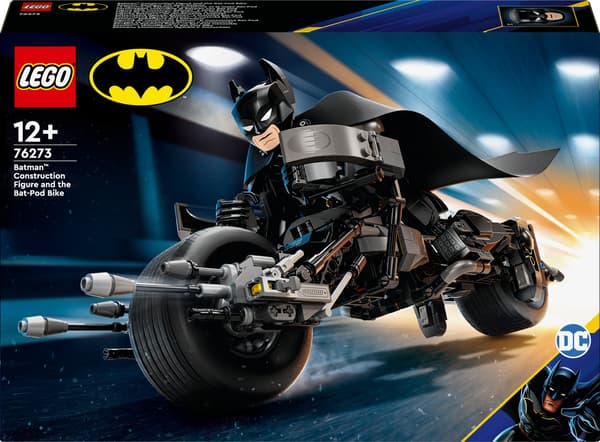 LEGO 76273 SUPER HEROES Rakennettava Batman-hahmo ja Batcycle p3
