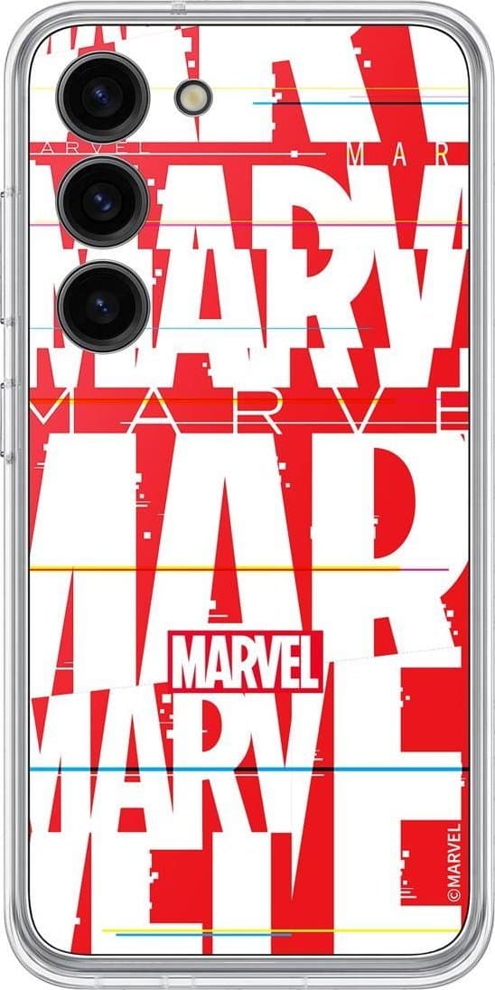 Samsung Marvel-logolla varustettu takapaneeli Galaxy S23+ -kehyskoteloon