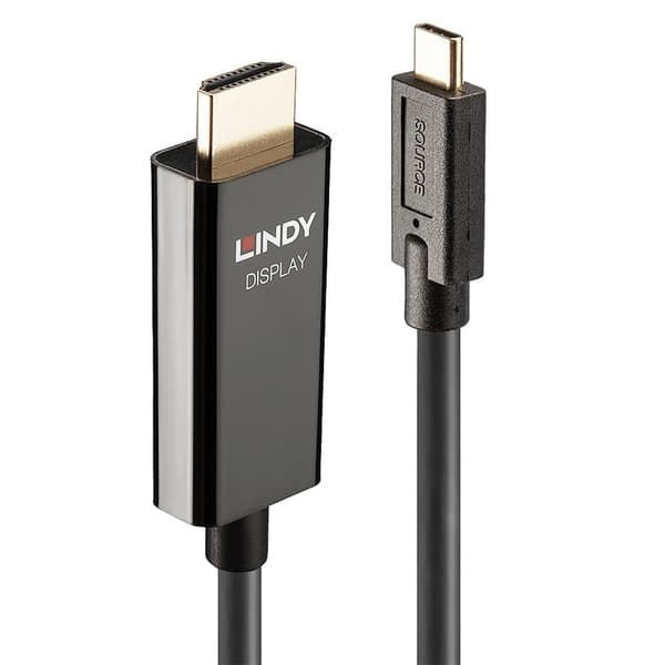 Lindy USB-C USB-kabel - HDMI 5 m svart (43315)