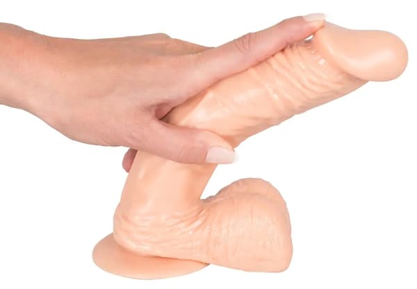 Stor realistisk vibrator sugekop 22,5 cm