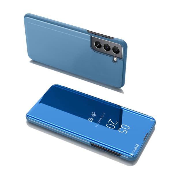 Clear View Case blåt cover til Samsung Galaxy S22+ (S22 Plus)