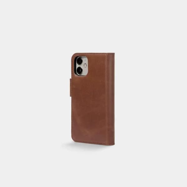 Trunk iPhone 12 Mini Wallet, Brun Læderpung etui, Apple, iPhone 12 mini, 13,7 cm (5.4\"), Brun