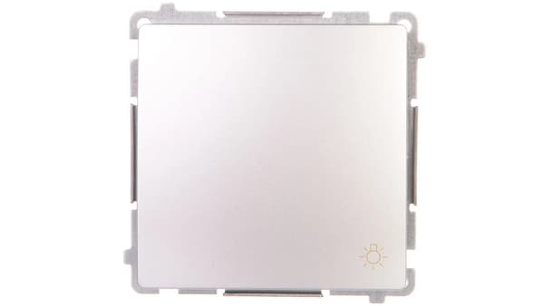 Simon Basic Lysknap 16AX 250V skrueterminaler mat sølv BMS1A.01/43
