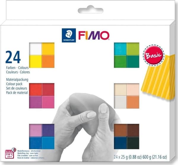 Fimo Soft 24x25g Perusvärit
