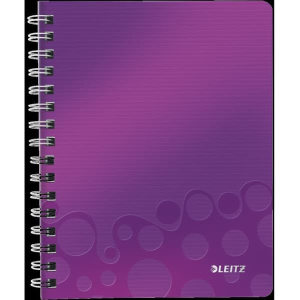 Leitz Wow A5/80k gitter notesbog, LILLA