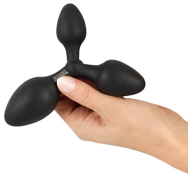 Black Velvets Training System Trippel Silikonpluggset S-M-L Svart