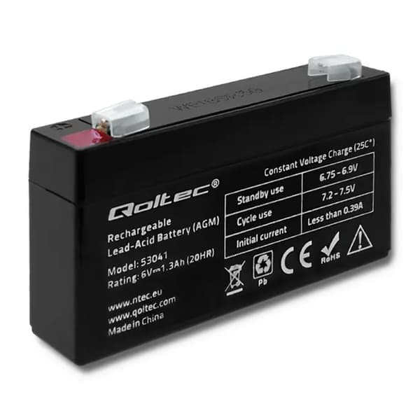 Qoltec - UPS-batteri - Blysyre - 1.3 A