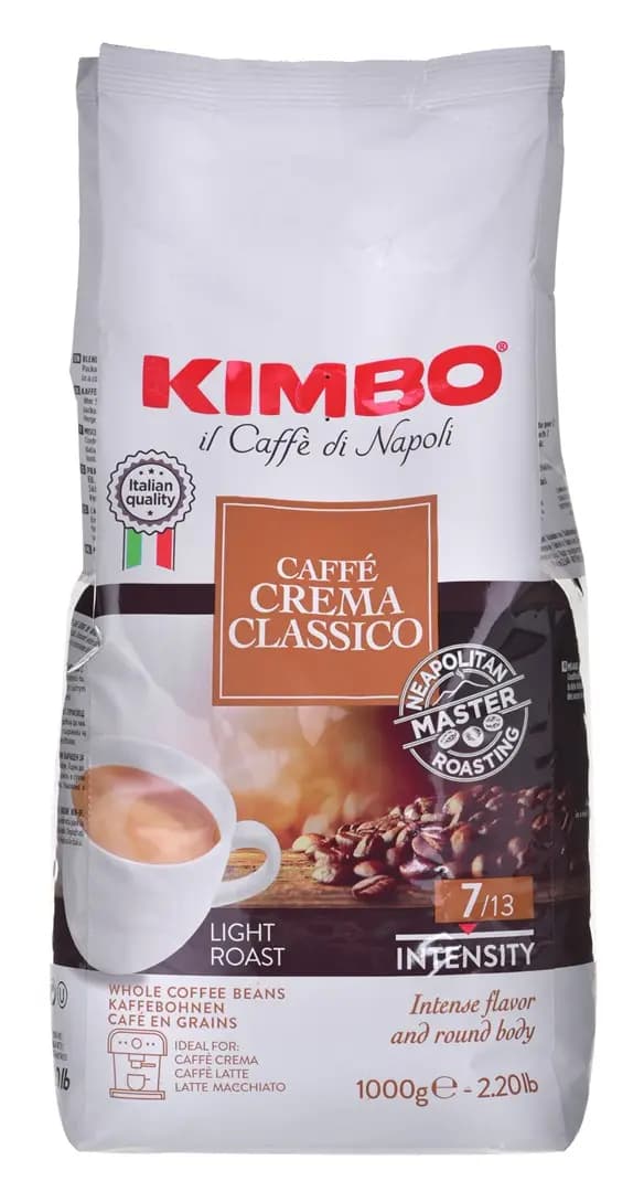 Kahvi Kimbo Caffe Crema Classico 1 kg papuja