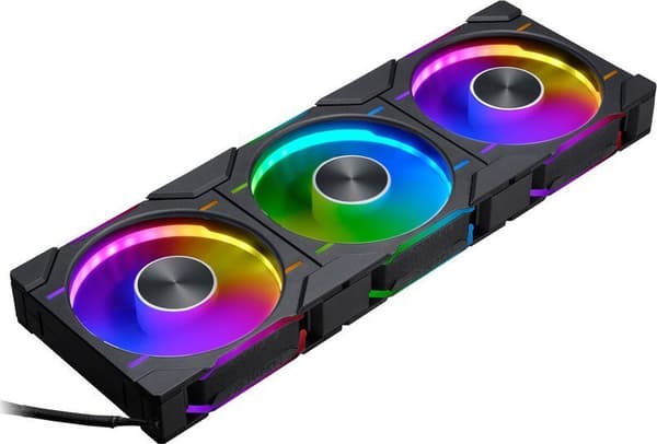 PHANTEKS D30 PWM Regular Airflow D-RGB, 3-pack - 120mm, svart