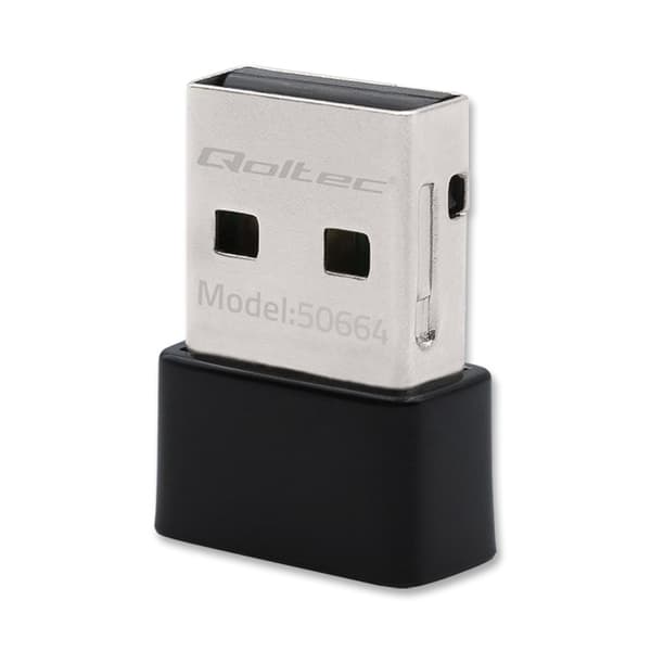 Qoltec Ultrafast Trådlös Mini USB Wi-Fi-adapter | AC-standard | 650 Mbps