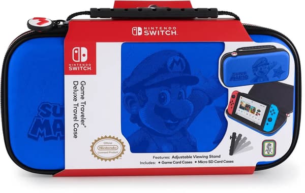 BIGBEN NINTENDO SWITCH MARIO REJSETASKE, BLÅ