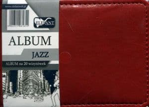 Albumi 20 käyntikortille Jazz punainen ELEFANT