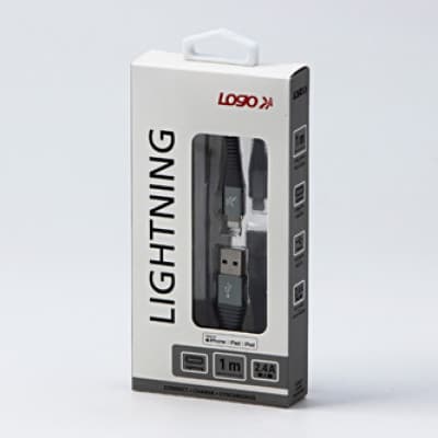 USB USB-A-kabel - Lightning 1 m Vit