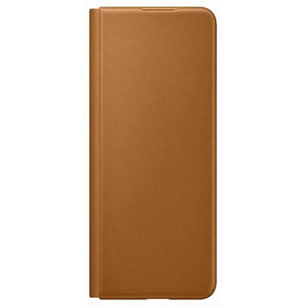 SAMSUNG Etui Læder Flip Cover til Z Fold 3 Camel