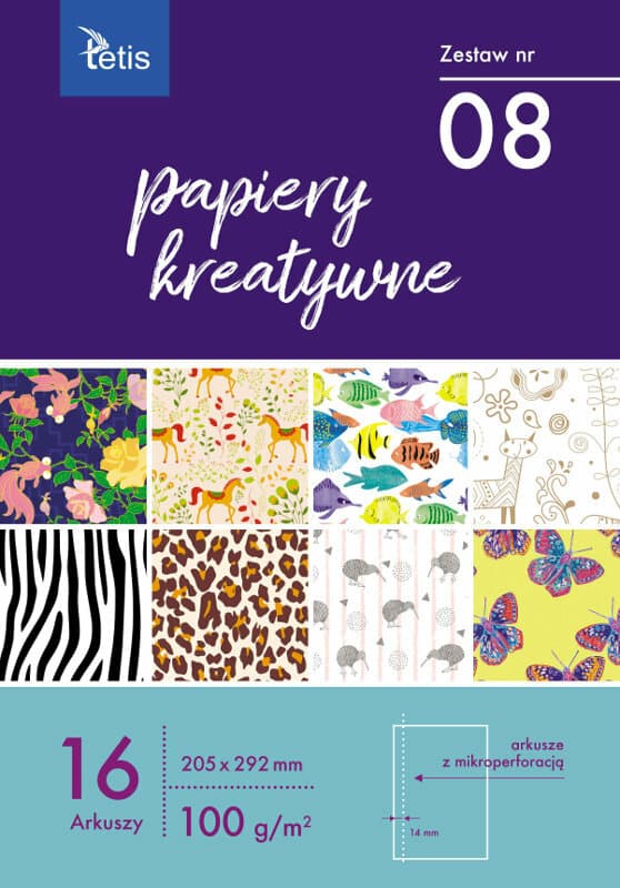 Kreativa papper A4 16 ark Nr 08 KB030-08
