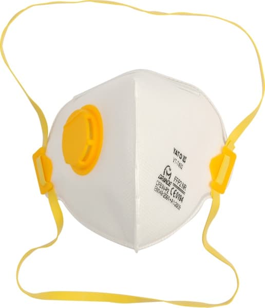 YATO STØVMASKER ENKELTSIDET FILTER + VENTIL 3 stk/7492