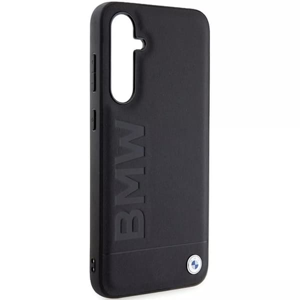 Originalt BMW Hardcase BMHCS23FESLLBK til Samsung S23 FE (Læder Hot Stamp / sort)
