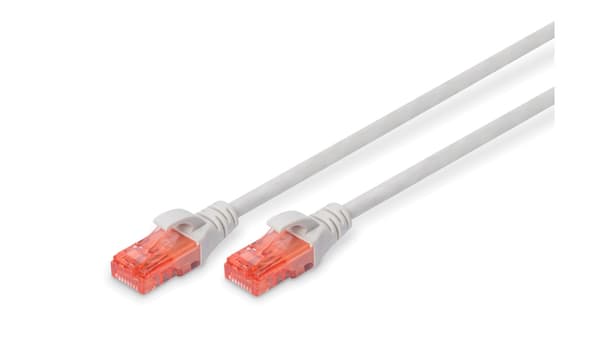 Digitus Kabel Digitus patchkabel UTP, CAT.6, grå, 7,0m, 15 LGW