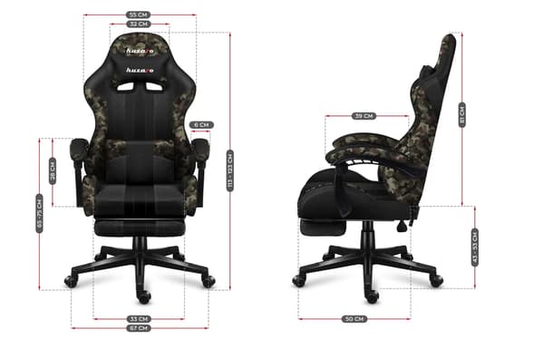 Huzaro Force 4.7 Camo Mesh -pelituoli