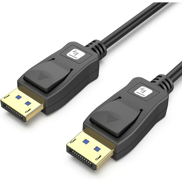 TECHLY DisplayPort 2.1 Audio/Video Kabel M/M 4K 5m Sort