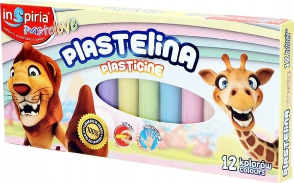 Plastilin Pastelove 12 farver