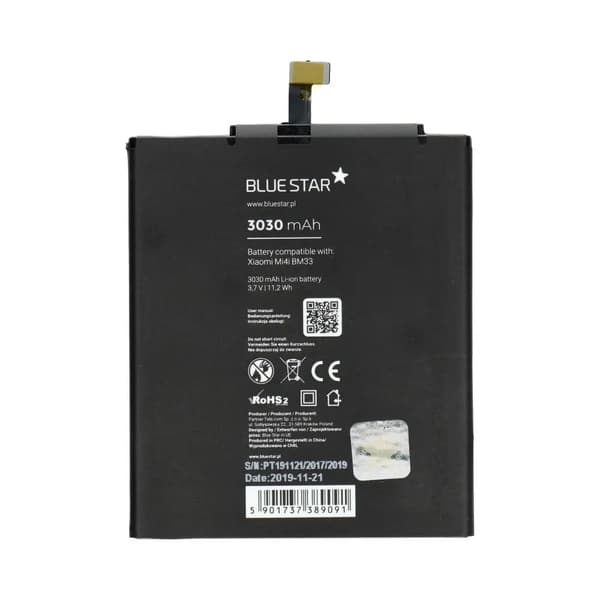 BLUE STAR batteri til XIAOMI Mi4i (BM33) 3030 mAh
