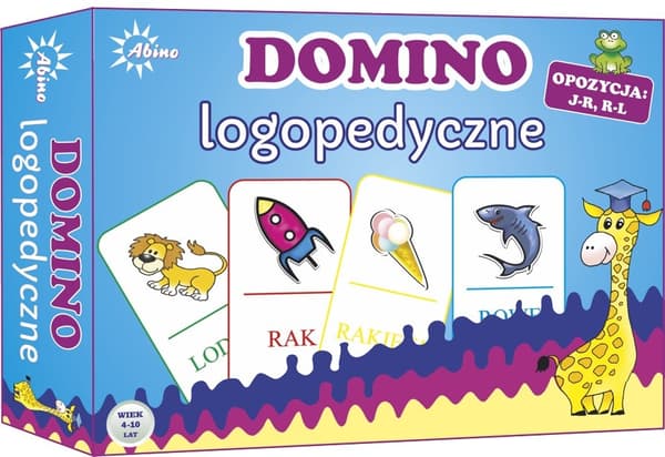 Logopedisk dominospel J-R R-L