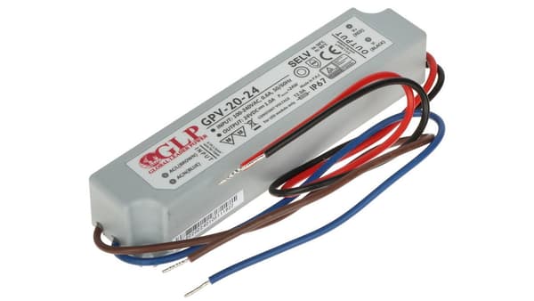 Herm strømforsyning. GLP 24V 24W IP67 GPV