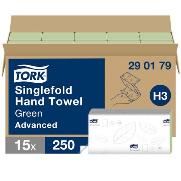 Staples TORK Component -pyyhe CLASSIC PLUS, vihreä