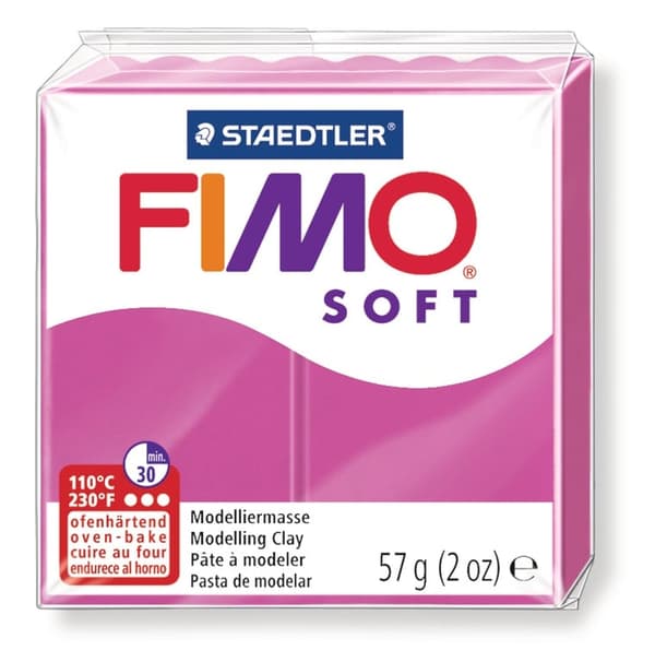 Fimo Hærdende Masse Blød Amarant 57g