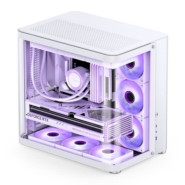Jonsbo TK-2 2.0 Midi-Tower, härdat glas - vit