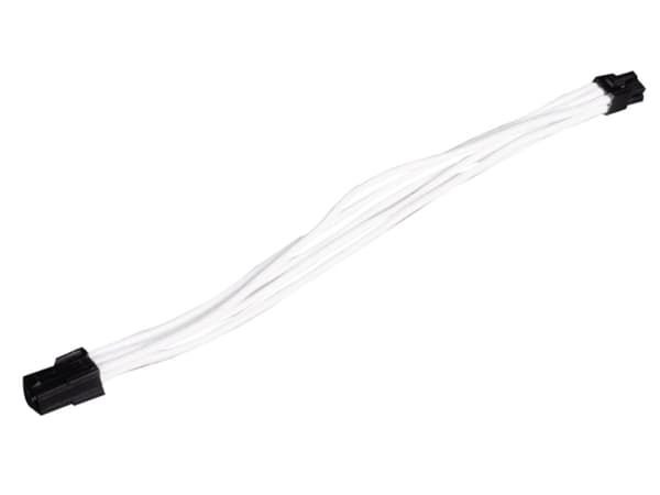 SilverStone PCIe 6-pin - PCIe 6-pin, 0.25m, Hvid (SSTPP07IDE6W)
