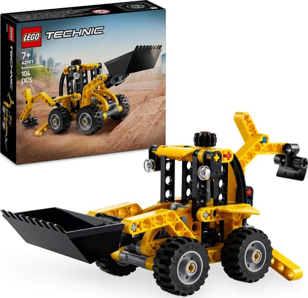 Rakennussarja LEGO® Technic Kaivurikuormaaja 42197, 104 osaa