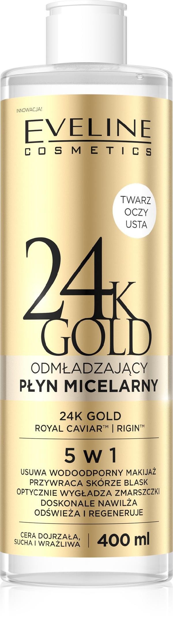 Eveline_24k kultainen misellineste 5in1 400ml