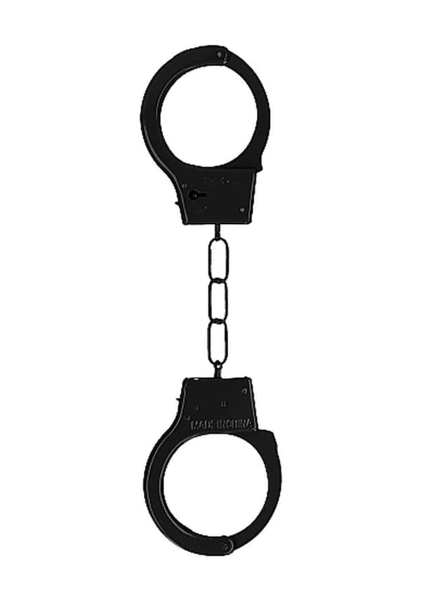 Håndjern metal erotisk bdsm bondage sort