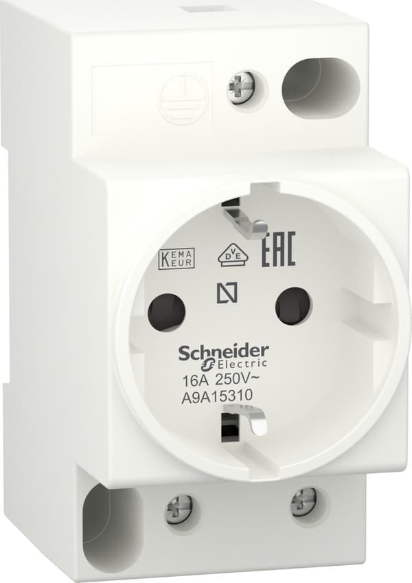 SCHUKO 2P+E 10/16A 250V iPC Stikkontakt A9A15310
