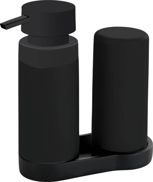 Wenko opvaskemiddeldispenser EASY SQUEEZ-E + håndsæbeorganisator, WENKO