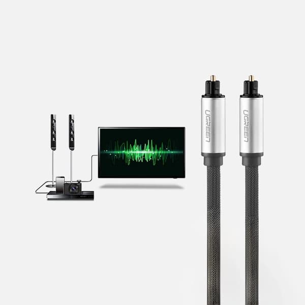 Kaapeli Ugreen Toslink - Toslink 1.5m hopea (UGR510)