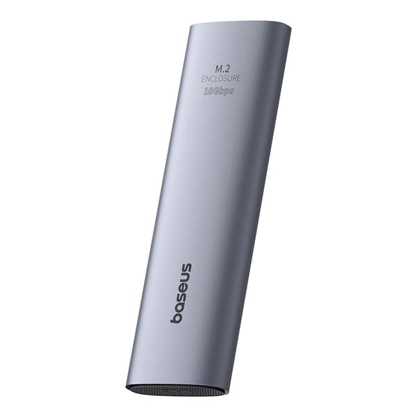 Baseus FlyJoy M.2 NVMe 10 Gb/s SSD-kabinet – Grå
