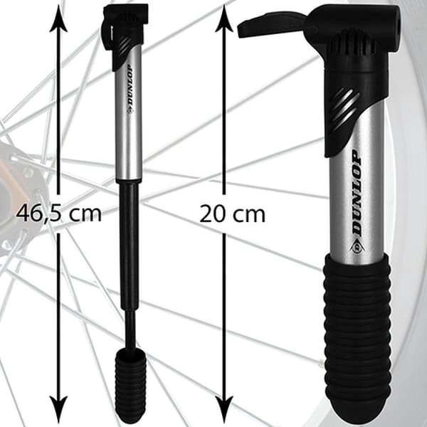 Ilmapumppu Dunlop Mini Musta