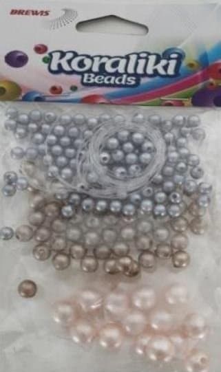 Träpärlor 3 färger 12g