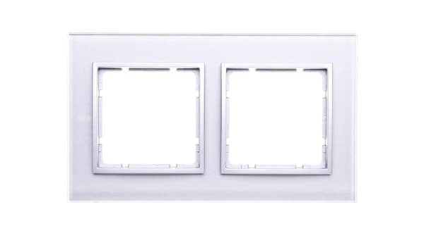 Berker Dobbeltramme B.7 Horisontal Glas Aluminium Guld (10126414)