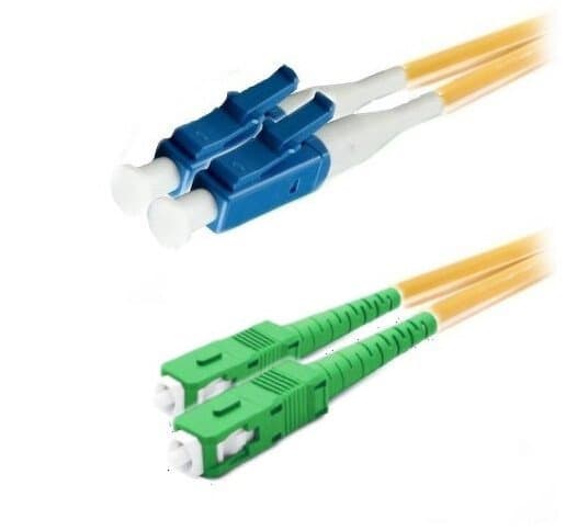 Lynx CS Duplex-patch-kaapeli SM 9/125, OS2, LC (PC) -SC (APC), LS0H, 2m